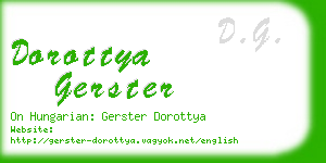 dorottya gerster business card